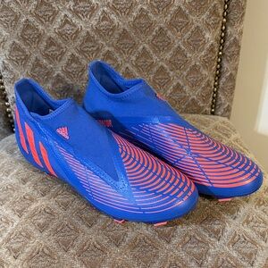 adidas Predator Blue and Pink Soccer Cleats